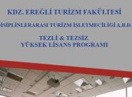 TURİZM FAKÜLTESİ YÜKSEK LİSANS BAŞVURULARI 2 OCAK’TA BAŞLIYOR