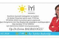 BALBALOĞLU DEVAM ETMEK İSTİYOR