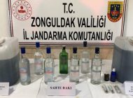 SAHTE ALKOL ÜRETİMİNE JANDARMA BASKINI