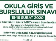 DOĞA KOLEJİ BURSLULUK SINAVI 15-16 ŞUBAT’TA