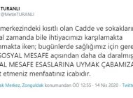 EMNİYET MÜDÜRÜ TURANLI’DAN ‘SOSYAL MESAFE’ UYARISI