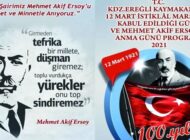 İSTİKAL ŞAİRİ ERSOY’U RAHMET VE MİNNETLE ANIYORUZ