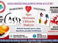 KDZ. EREĞLİ BELDİYESPOR, ‘SPOR OKULLARI’ BAŞLIYOR