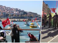 ZONGULDAK’TA KARADA VE DENİZDE ‘CUMHURİYET’ COŞKUSU