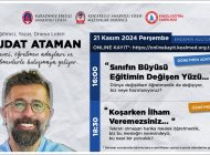 MÜJDAT ATAMAN, SEMİNER İÇİN EREĞLİ’YE GELİYOR