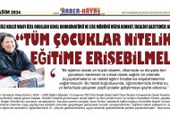 TED KOLEJİ YÖNETİCİSİ HÜLYA KORKUT, GAZETEMİZE KONUŞTU…