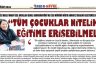 TED KOLEJİ YÖNETİCİSİ HÜLYA KORKUT, GAZETEMİZE KONUŞTU…