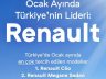 OCAK AYINDA TÜRKİYE’NİN LİDERİ: RENAULT