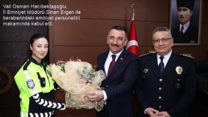 VALİ HACIBEKTAŞOĞLU POLİS TEŞKİLATINI KUTLADI