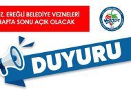 BELEDİYE VEZNELERİ HAFTA SONU AÇIK OLACAK