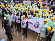 GMİS, TÜRK-İŞ  İSTANBUL MİTİNGİNDE EN ÖNDE YER ALDI