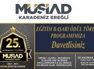 MÜSİAD EĞİTİM BAŞARI ÖDÜL TÖRENİNE DAVETLİSİNİZ