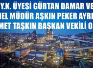 ERDEMİR’DE ÖNEMLİ DEĞİŞİKLİKLER…