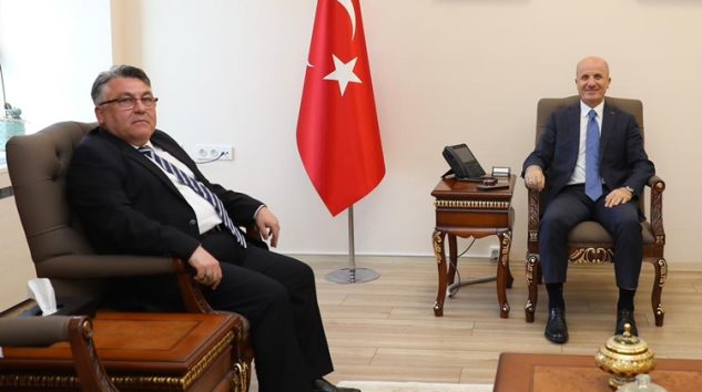 REKTÖR ÖZÖLÇER’DEN YÖK BAŞKANI ÖZVAR’A ZİYARET
