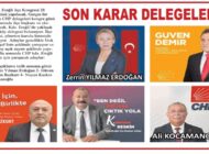EREĞLİ CHP’DE SON KARAR DELEGELERİN!