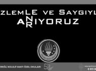 TED KOLEJİ: ÖZLEMLE VE SAYGIYLA…