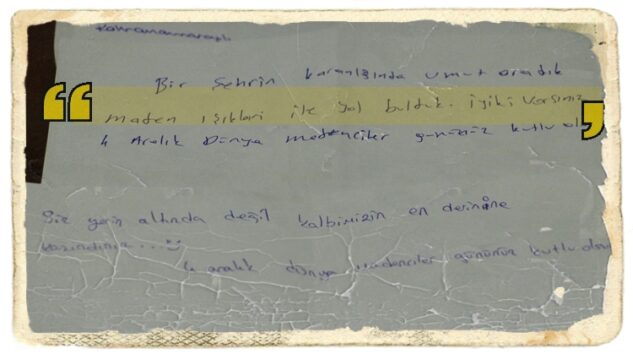 “MADEN IŞIKLARI İLE YOL BULDUK; İYİ Kİ VARSINIZ”