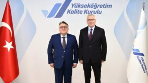 REKTÖR ÖZÖLÇER’DEN YÖKAK BAŞKANI KOCABIÇAK’A ZİYARET