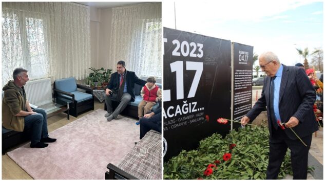 KAYMAKAM ZİYARET ETTİ… BAŞKAN ANMAYA KATILDI