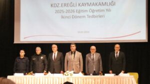 EREĞLİ’DE DAHA GÜVENLİ EĞİTİM İÇİN ÜST DÜZEY TOPLANTI