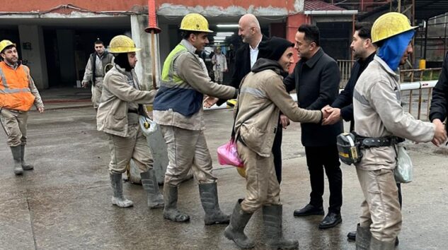 GMİS YÖNETİCİLERİ MADENCİYLE BAYRAMLAŞTI