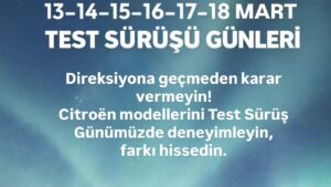 AYSA’DAN CİTROEN MODELLERİ TEST SÜRÜŞ GÜNLERİNE DAVET
