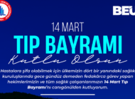 REKTÖR ÖZÖLÇER’DEN 14 MART TIP BAYRAMI MESAJI