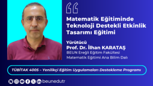 KARATAŞ HOCA, PROJESİNİ TUBİTAK DESTEĞİ İLE SÜRDÜRECEK