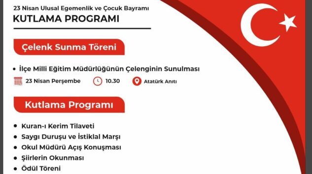 23 NİSAN PROGRAMLARI AÇIKLANDI