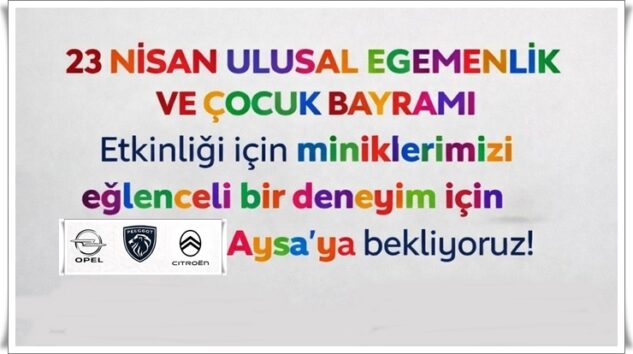 AYSA’DAN 23 NİSAN COŞKUSUNA DAVET