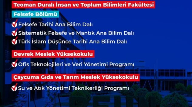 BEUN’DA YENİ PROGRAMLAR VE ANA BİLİM DALLARI AÇILIYOR
