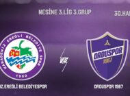 KDZ. EREĞLİ BELEDİYESPOR: 5, ORDUSPOR 1967: 3