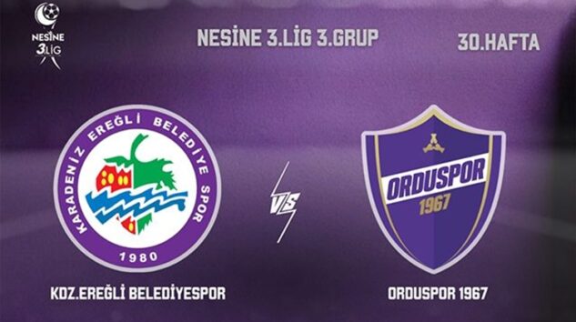 KDZ. EREĞLİ BELEDİYESPOR: 5, ORDUSPOR 1967: 3