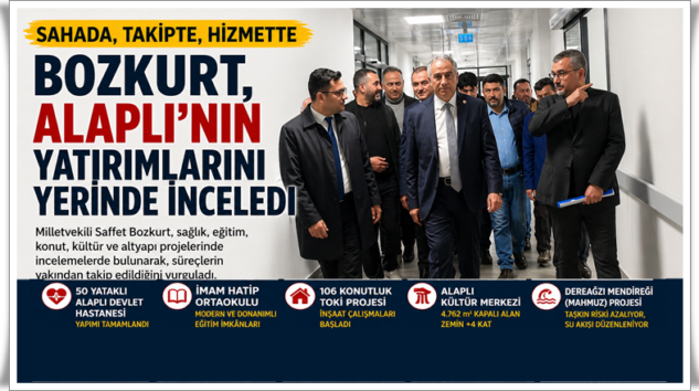 ALAPLI’YA DEĞER KATACAK PROJELER İLERLİYOR