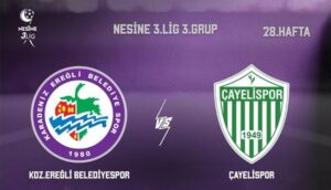 KDZ. EREĞLİ BELEDİYESPOR’UN 3 PUANI TEK GOLLE GELDİ