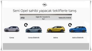 AYSA OTOMOTİV’DE OPEL SAHİBİ YAPACAK %0 FAİZLİ TEKLİFLER