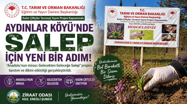 EREĞLİ AYDINLAR KÖYÜ’NDE SALEP DÖNEMİ BAŞLIYOR