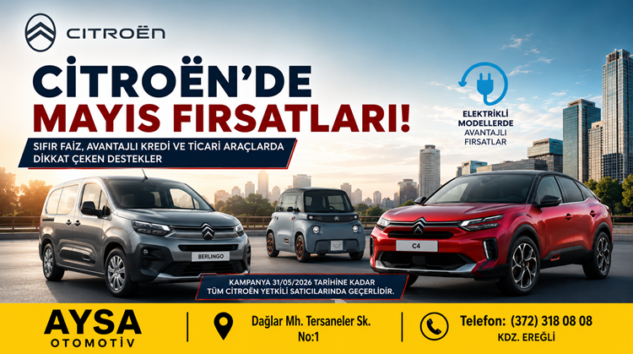 CİTROËN AYSA’DA DİKKAT ÇEKEN AVANTAJLAR!