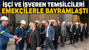 ERDEMİR’DE BAYRAMLAŞMA GELENEĞİ SÜRDÜ