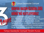 TGC’DEN “GAZETECİYE VE HABERE ÖZGÜRLÜK” ÇAĞRISI
