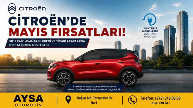 CİTROËN AYSA’DA DİKKAT ÇEKEN AVANTAJLAR!