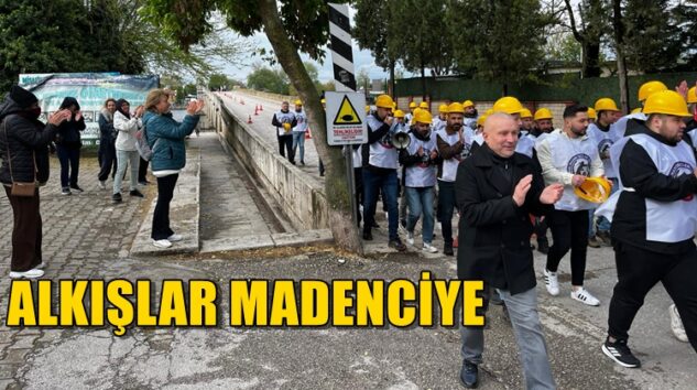 EDİRNE’DE ‘İŞTE MADENCİ İŞTE ZONGULDAK’ SLOGANLARI