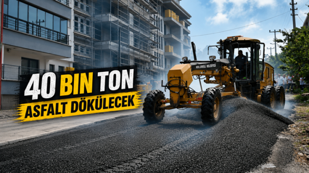 BELEDİYE SICAK ASFALT ÇALIŞMALARINA BAŞLADI