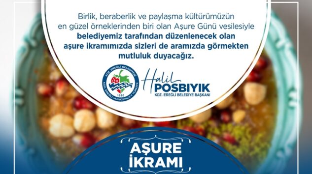 KDZ. EREĞLİ BELEDİYESİ AŞURE PAYLAŞACAK