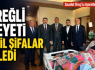 SAADET ORUÇ’A GEÇMİŞ OLSUN ZİYARETLERİ SÜRÜYOR