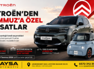 AYSA CITROËN’DEN TEMMUZ’A ÖZEL CAZİP KAMPANYALAR