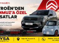 AYSA CITROËN’DEN TEMMUZ’A ÖZEL CAZİP KAMPANYALAR