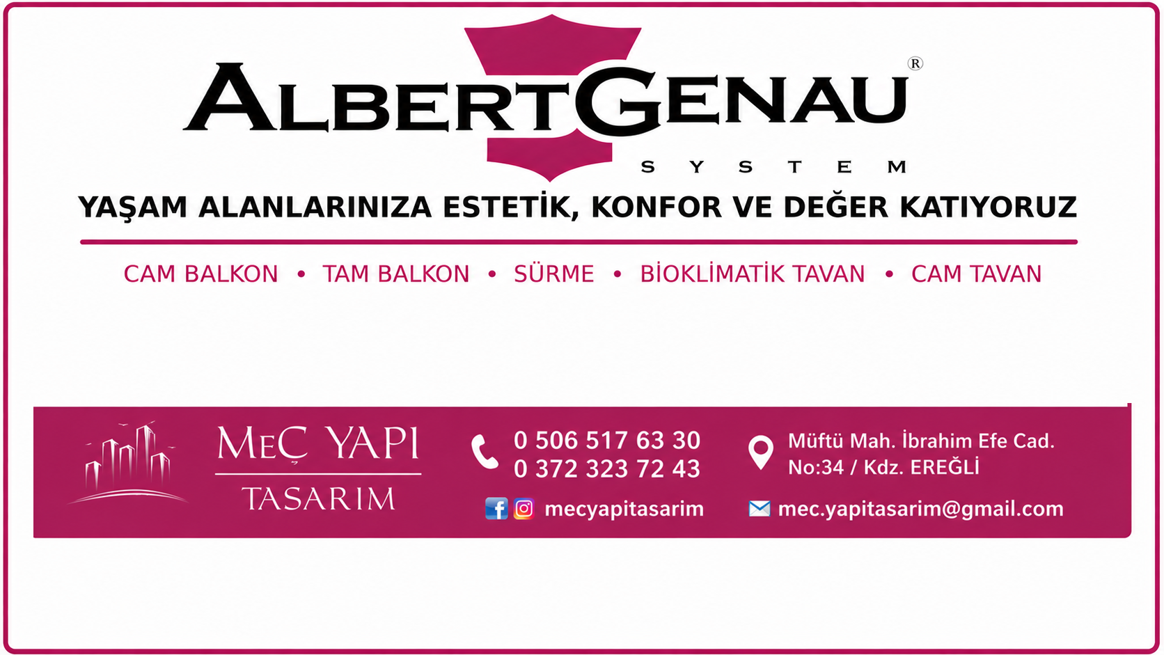 “YAŞAM ALANLARINIZA ESTETİK, KONFOR VE DEĞER KATIYORUZ”