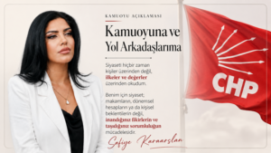 KARAARSLAN: “SİYASETE CHP’DE DEVAM EDECEĞİM”