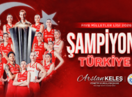 KELEŞ, ŞAMPİYON VOLEYBOLCULARI KUTLADI